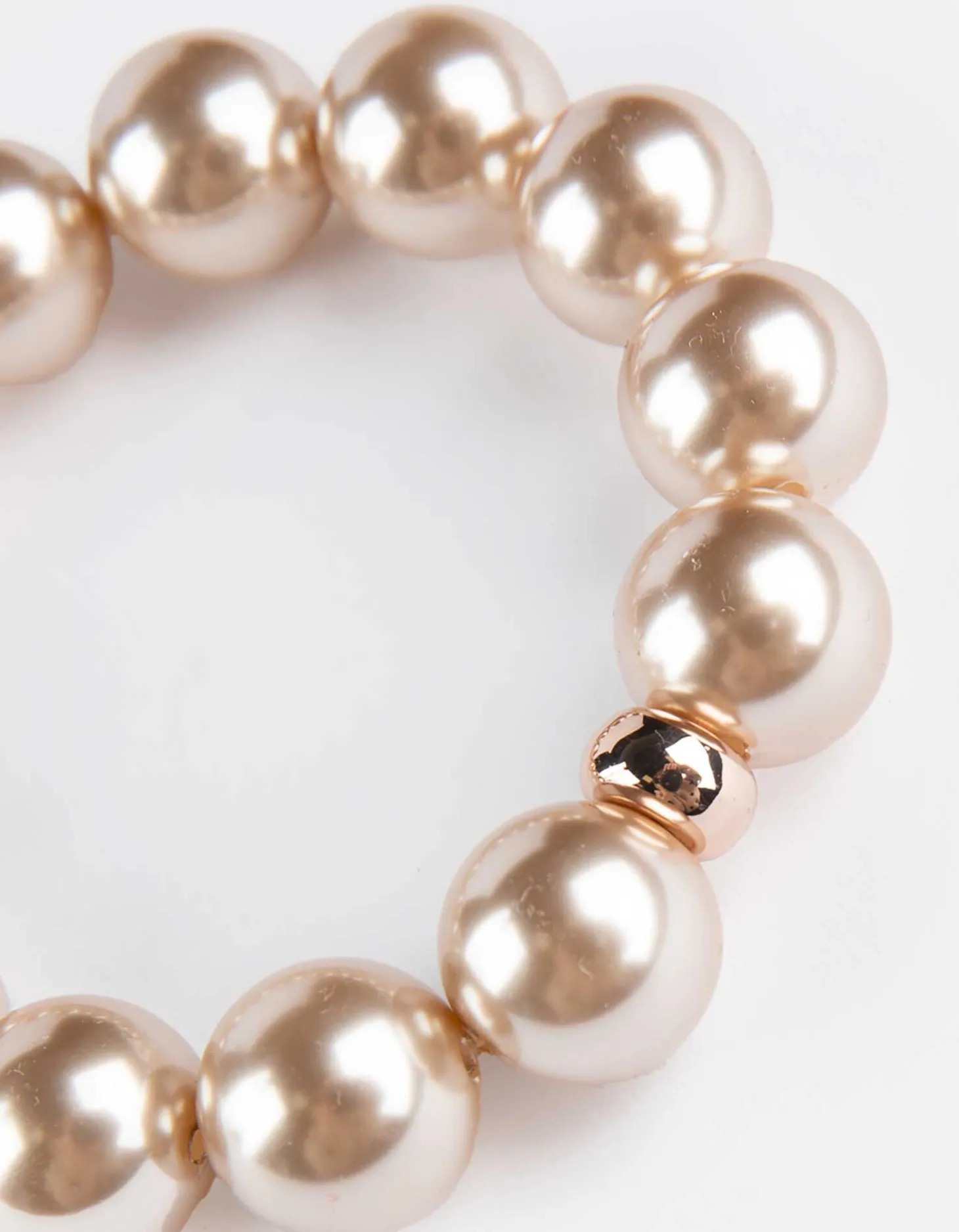 Armband - Sierkraaltjes - beige