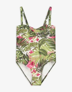 Badpak - Print all-over - lichtgroen