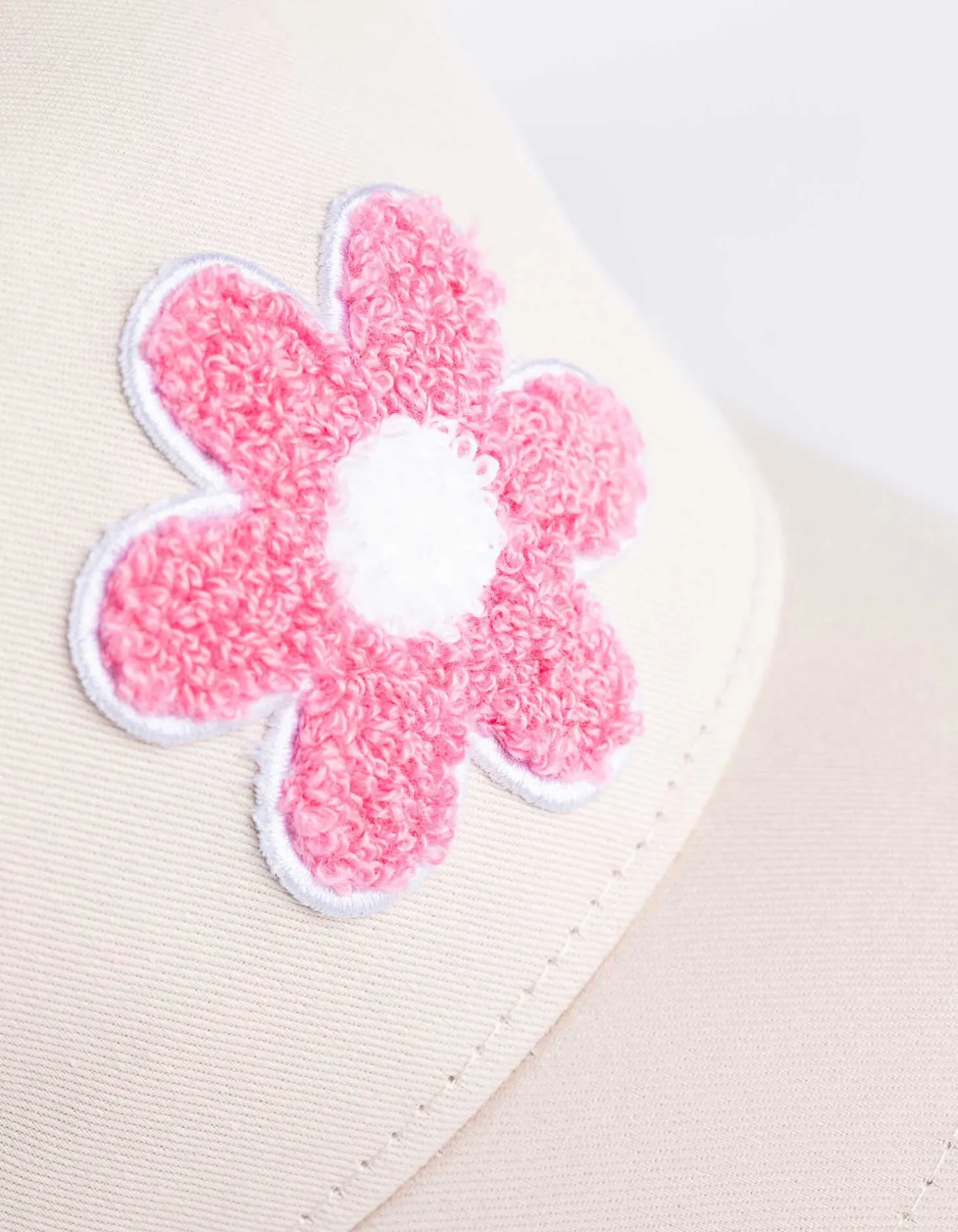 Baseballpet - Borduursel - beige