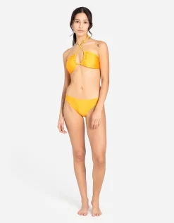 Bikinibroekje - Gerecycled polyester - geel