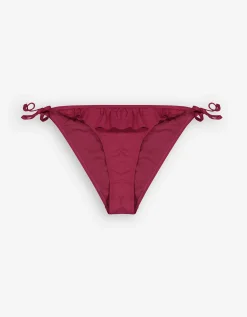 Bikinibroekje - Vetersluitingen opzij - donkerrood
