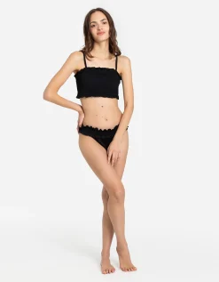 Bikinibroekje - Volants - zwart