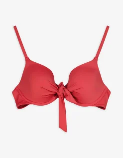 Bikinitop - Geknoopt detail - rood