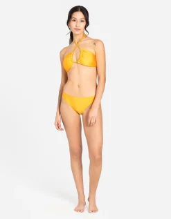 Bikinitop - Gerecycled polyester - geel