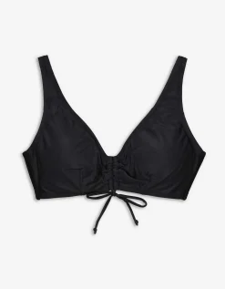Bikinitop - Gerecycled polyester - zwart