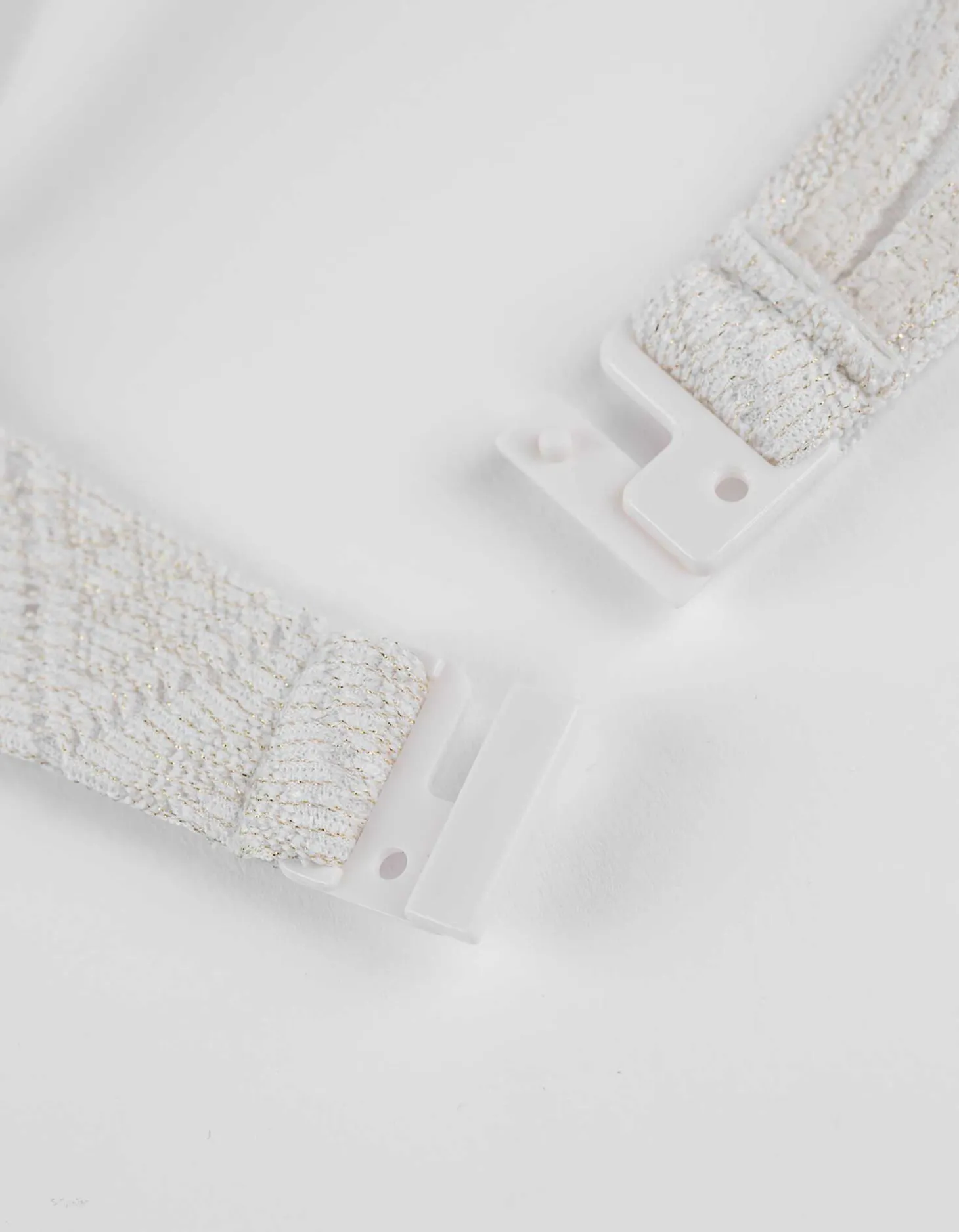 Bikinitop - Lurex - wit