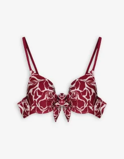 Bikinitop - Print all-over - rood