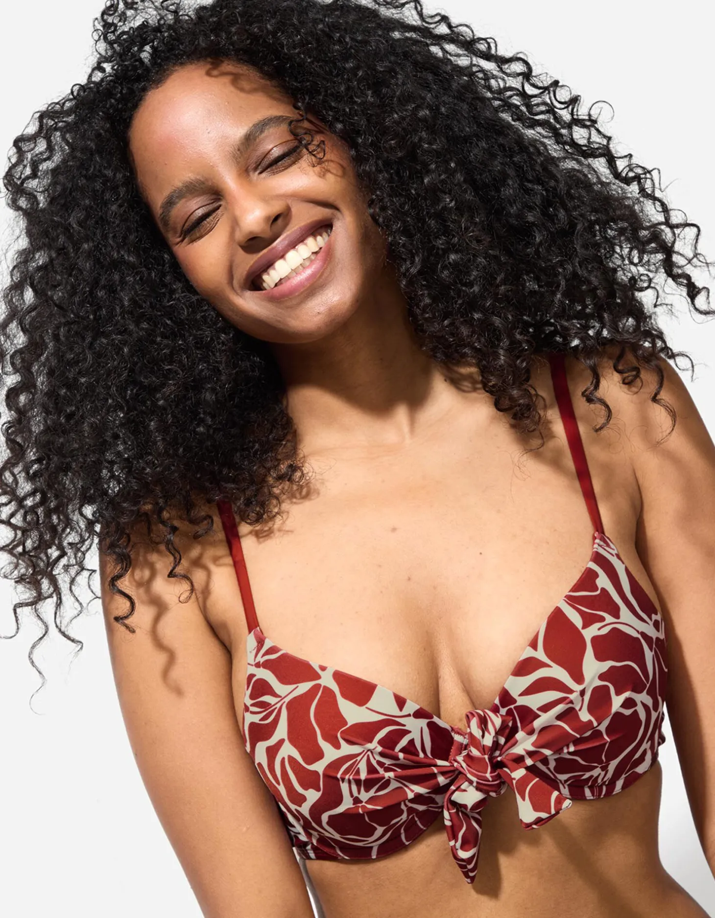 Bikinitop - Print all-over - rood