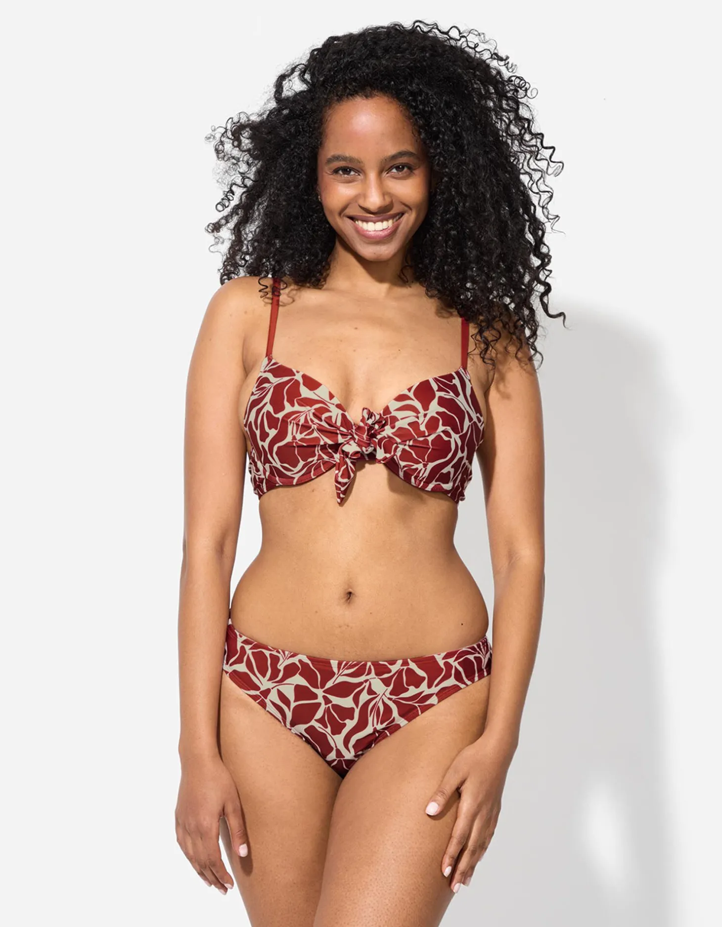 Bikinitop - Print all-over - rood