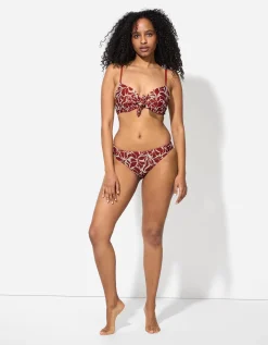 Bikinitop - Print all-over - rood