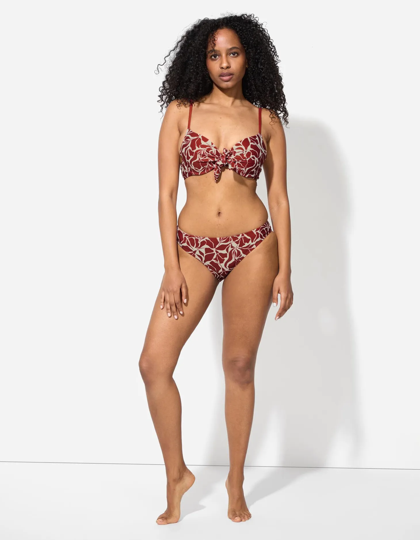 Bikinitop - Print all-over - rood
