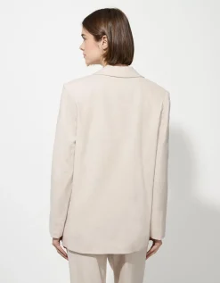Blazer - Effen - beige