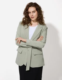 Blazer - Effen - donkergroen