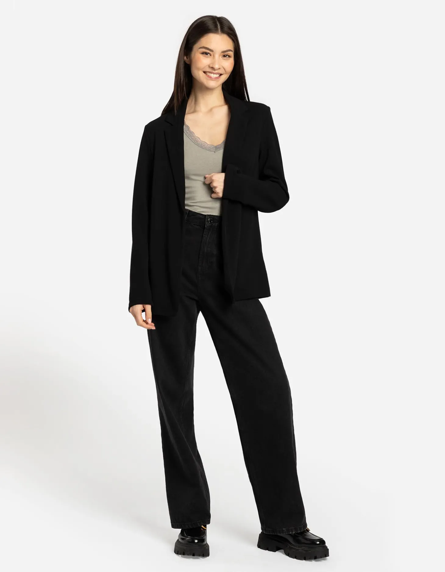 Blazer - Jersey - zwart