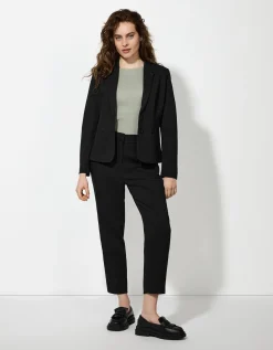 Blazer - V-hals - zwart