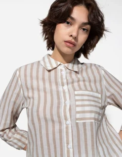 Blouse - Borstzak - beige