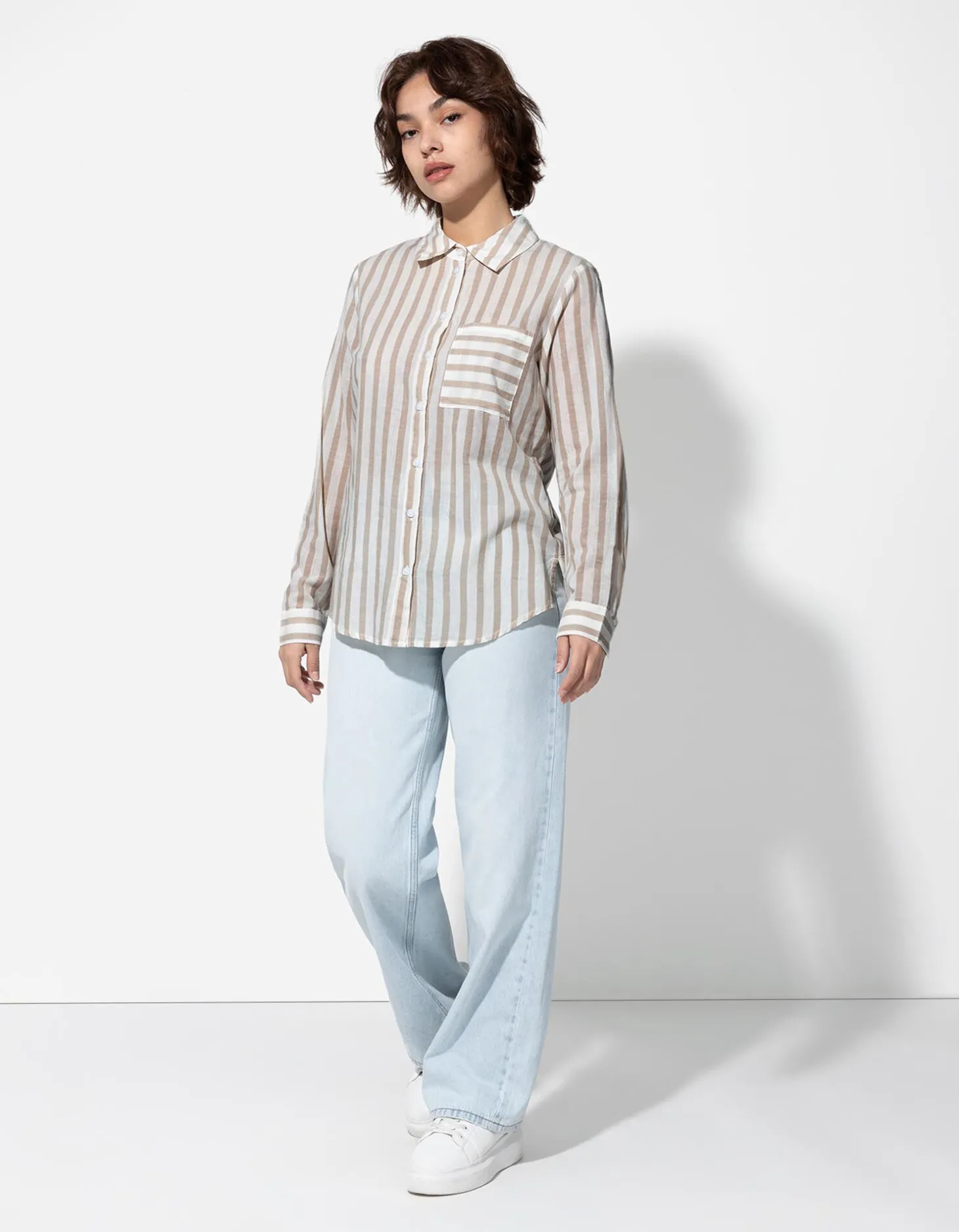 Blouse - Borstzak - beige