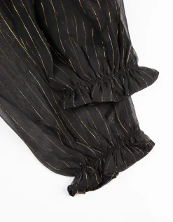Blouse - Chiffon - zwart