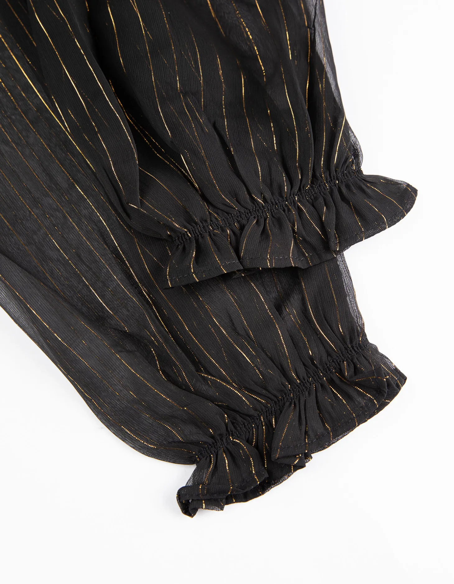 Blouse - Chiffon - zwart