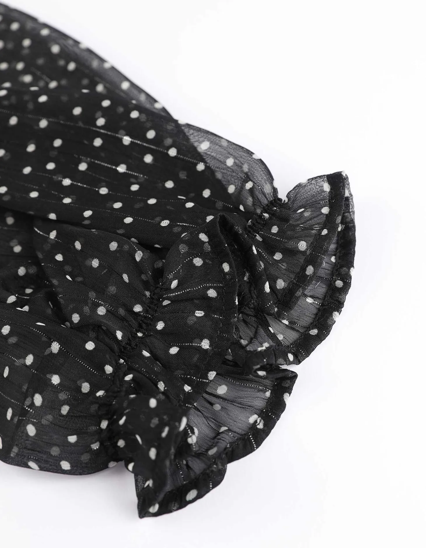 Blouse - Chiffon - zwart