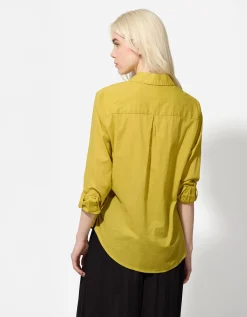 Blouse - Effen - donkergroen
