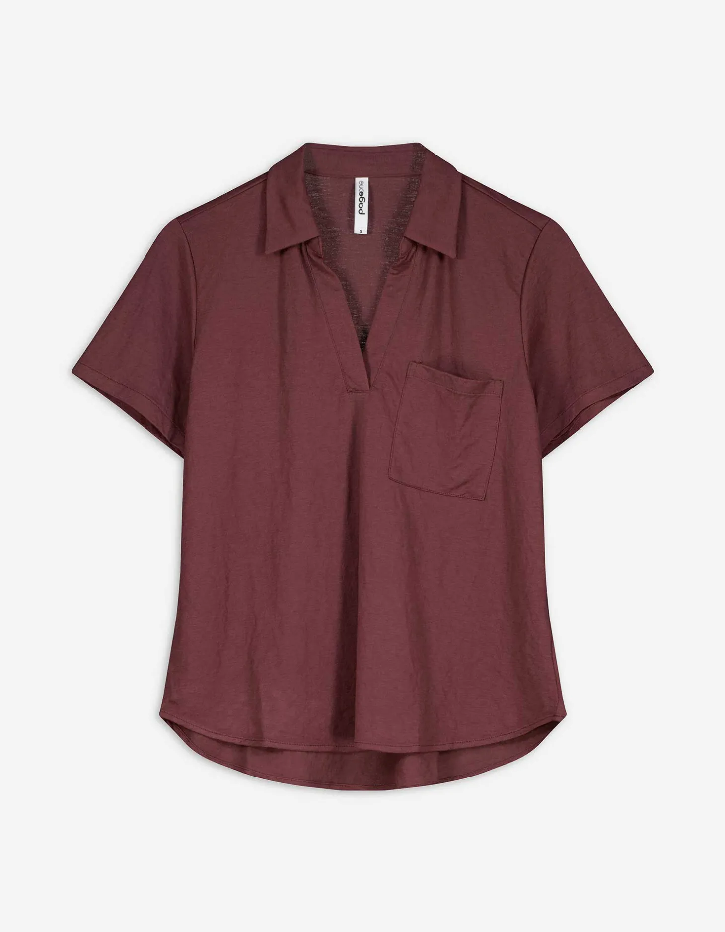 Blouse - Effen - donkerrood