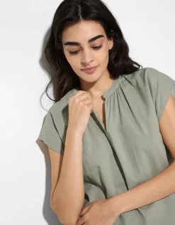 Blouse - Effen - lichtgroen