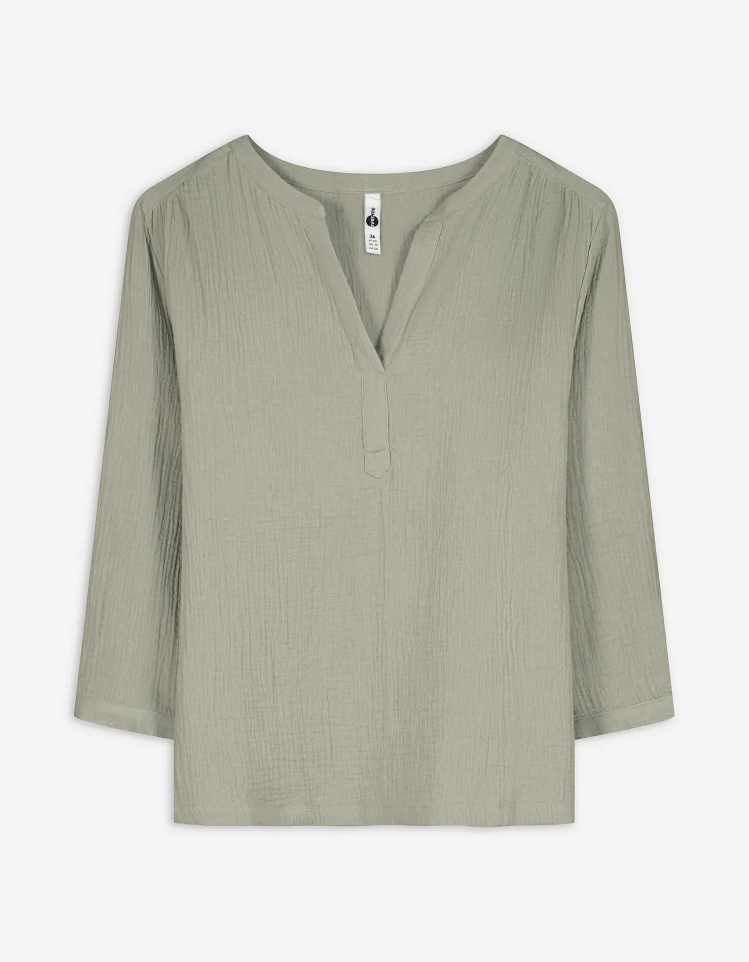 Blouse - Effen - lichtgroen