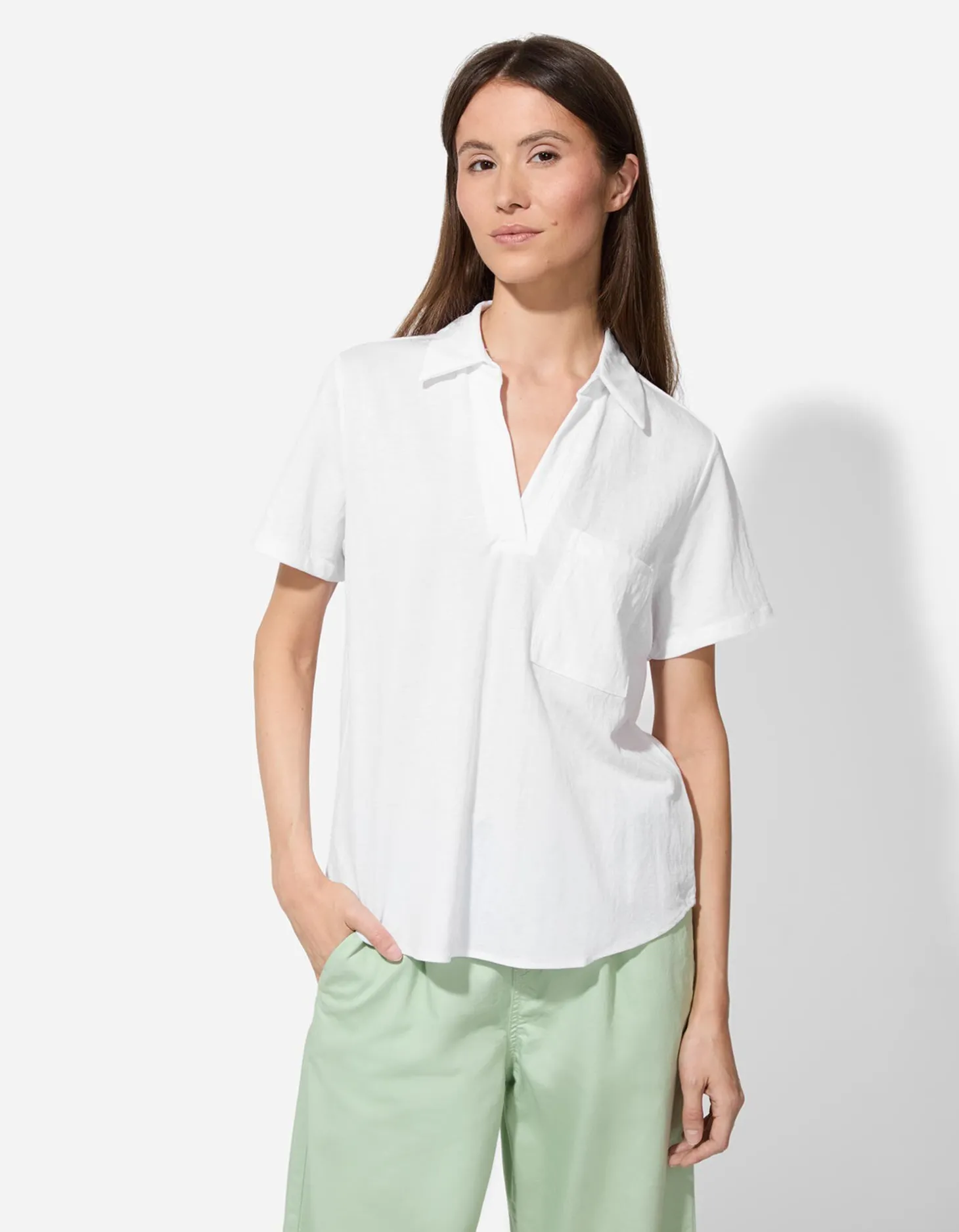 Blouse - Effen - wit