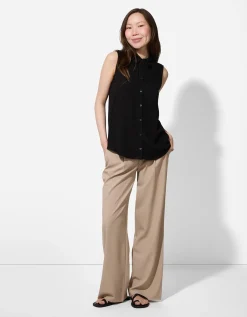 Blouse - Effen - zwart