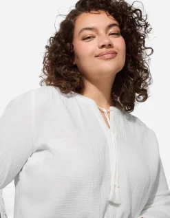 Blouse - Katoen - wit