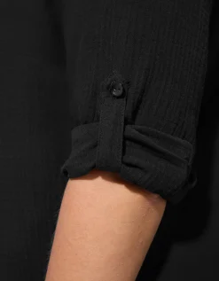 Blouse - Katoen - zwart