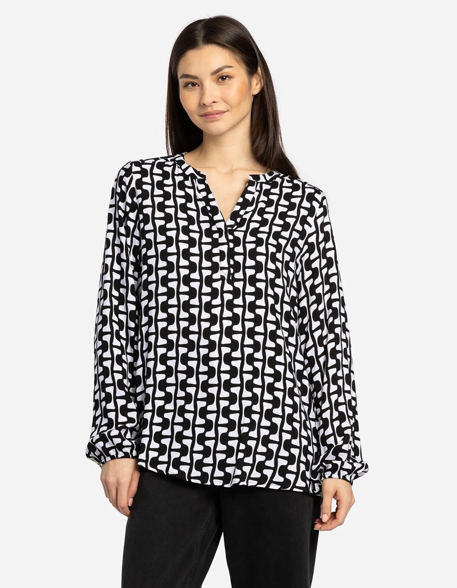 Blouse - LENZING™ ECOVERO™ - beige