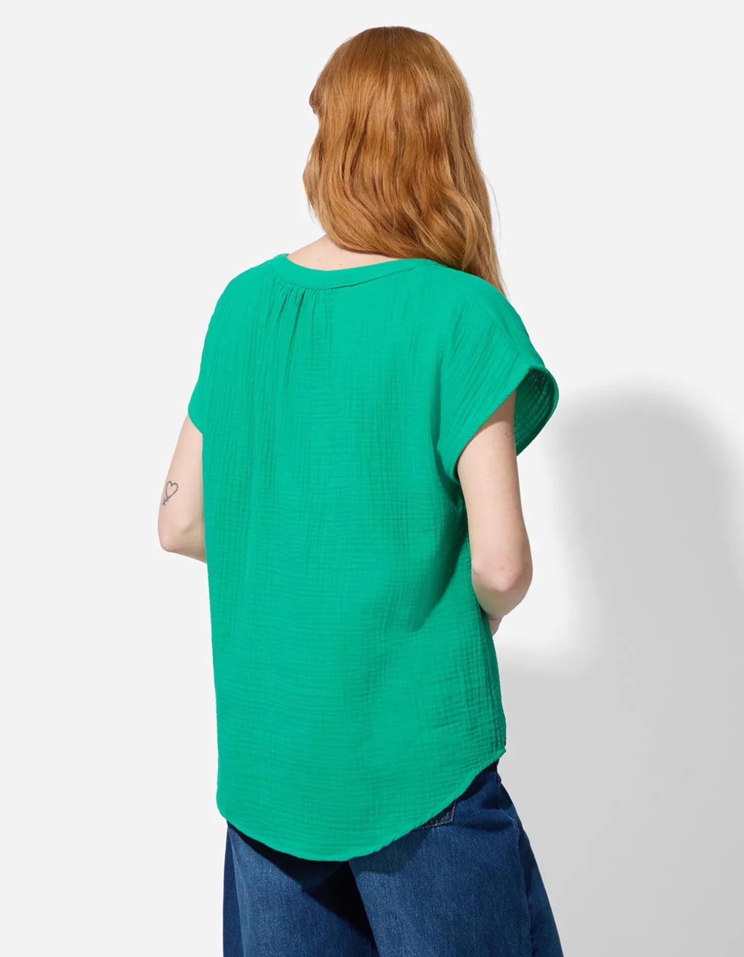 Blouse - Mousseline - groen