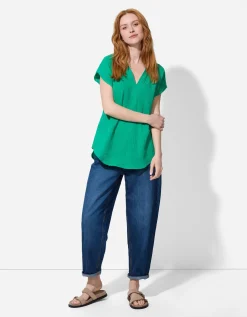 Blouse - Mousseline - groen