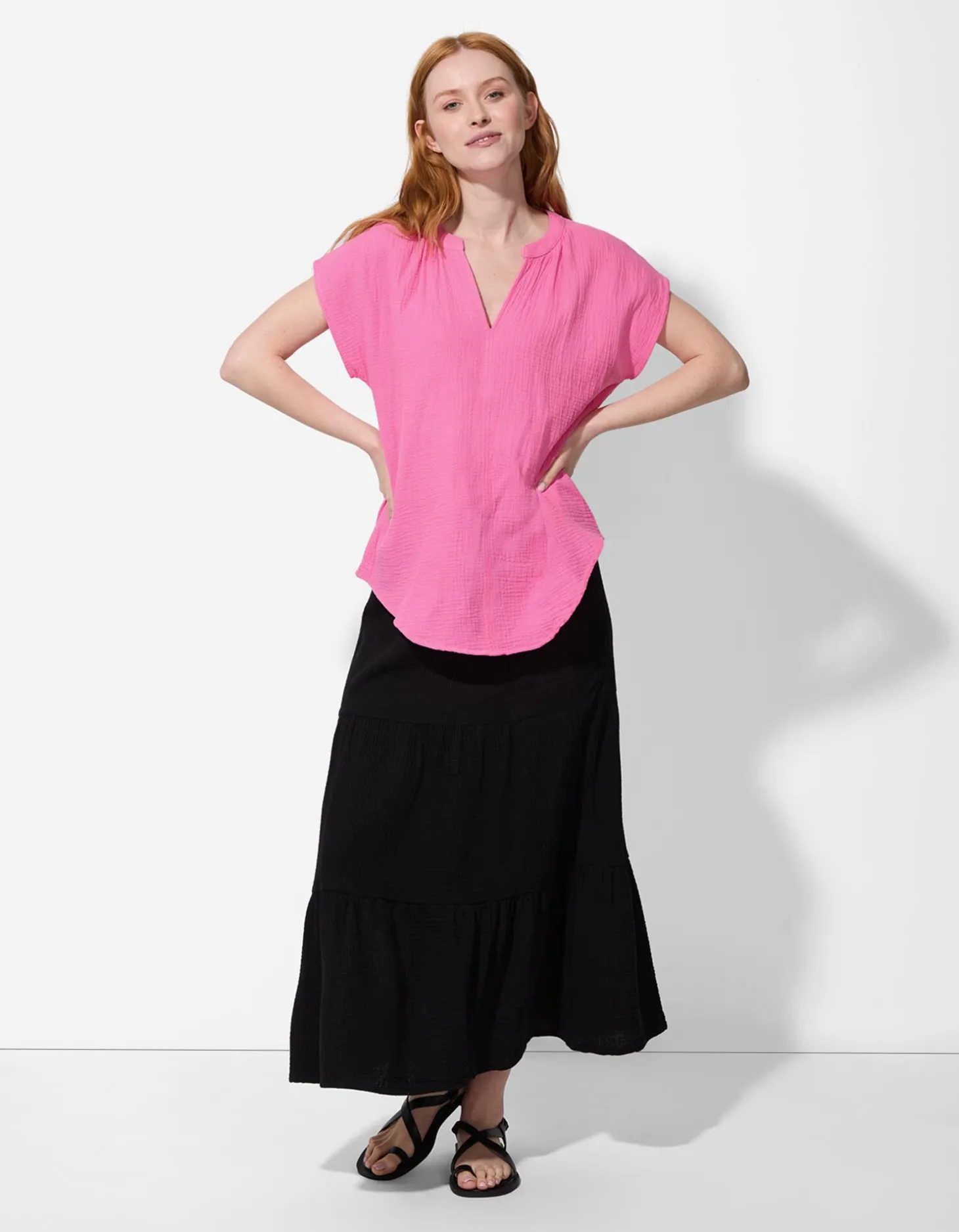 Blouse - Mousseline - pink
