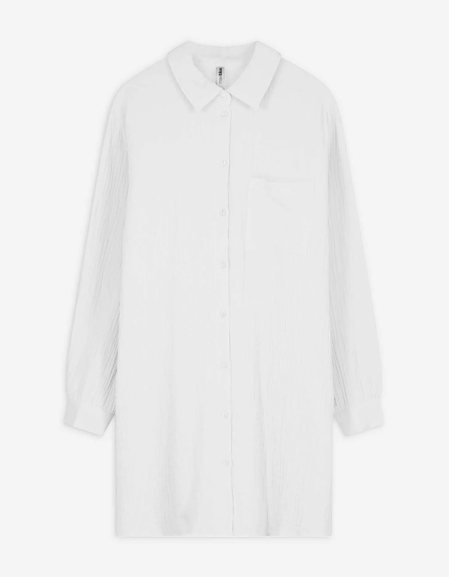 Blouse - Overhemd kraag - wit