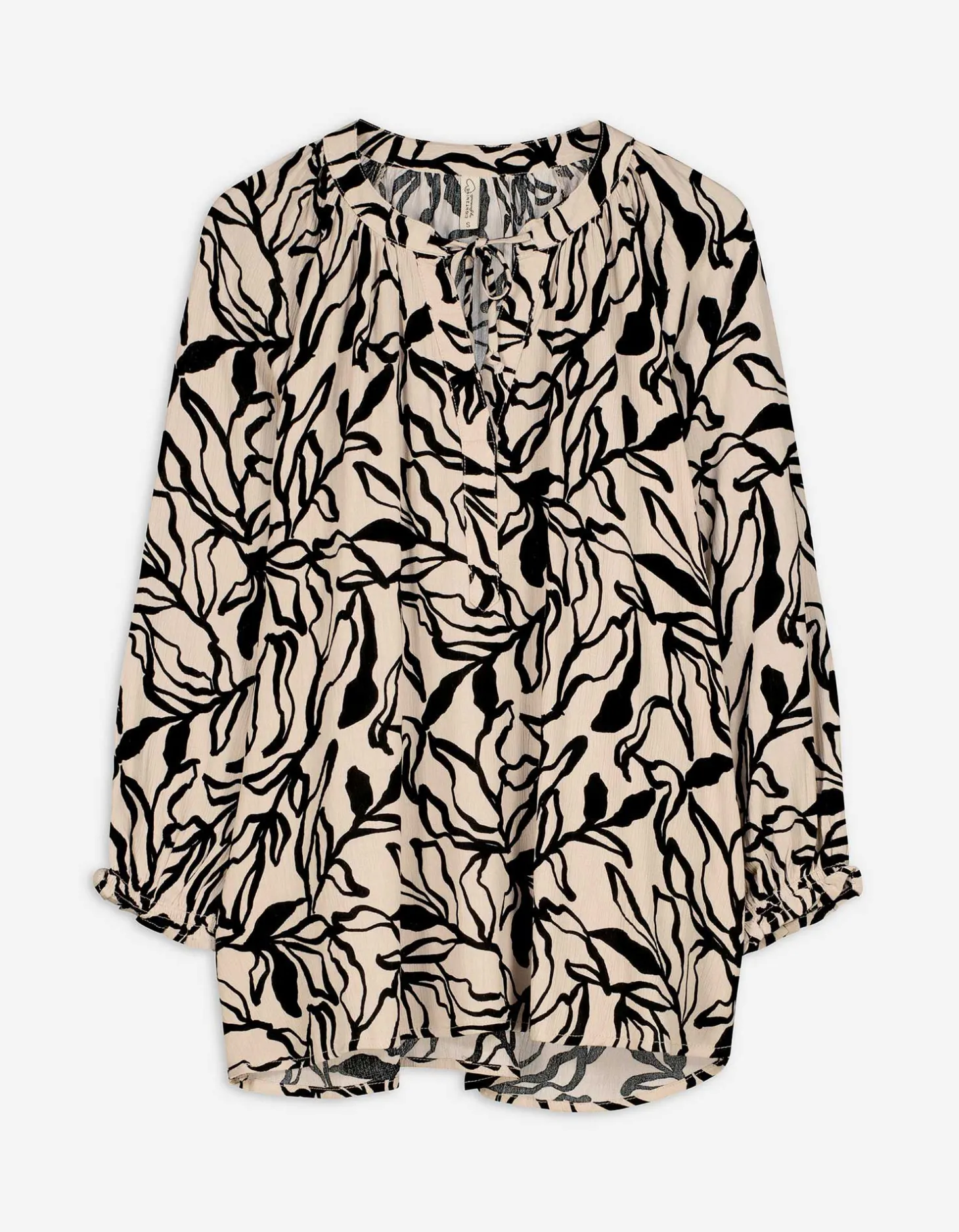 Blouse - Print all-over - beige