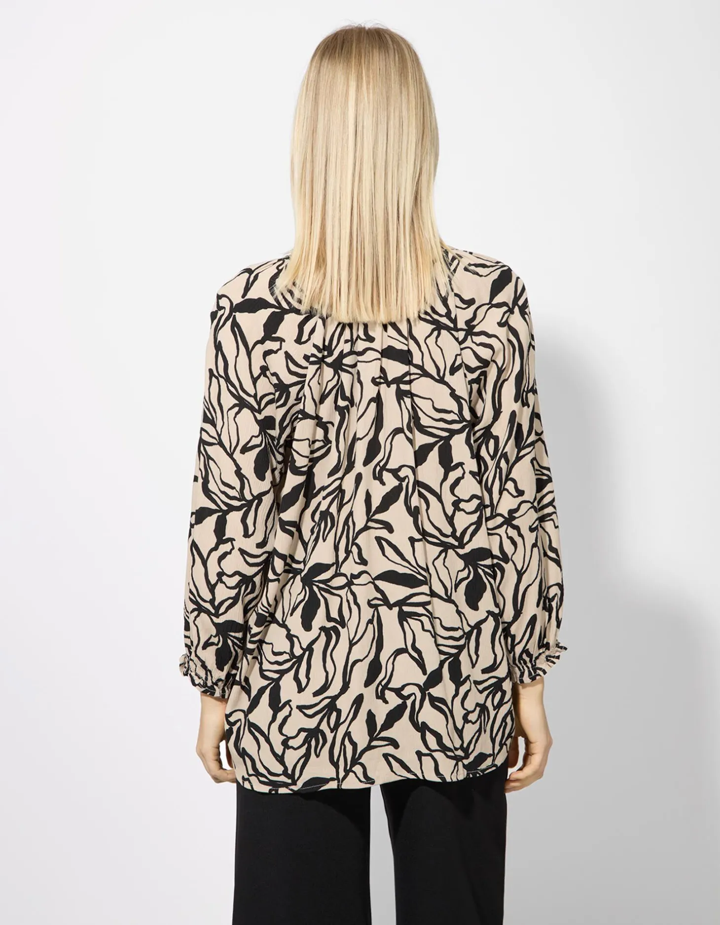 Blouse - Print all-over - beige