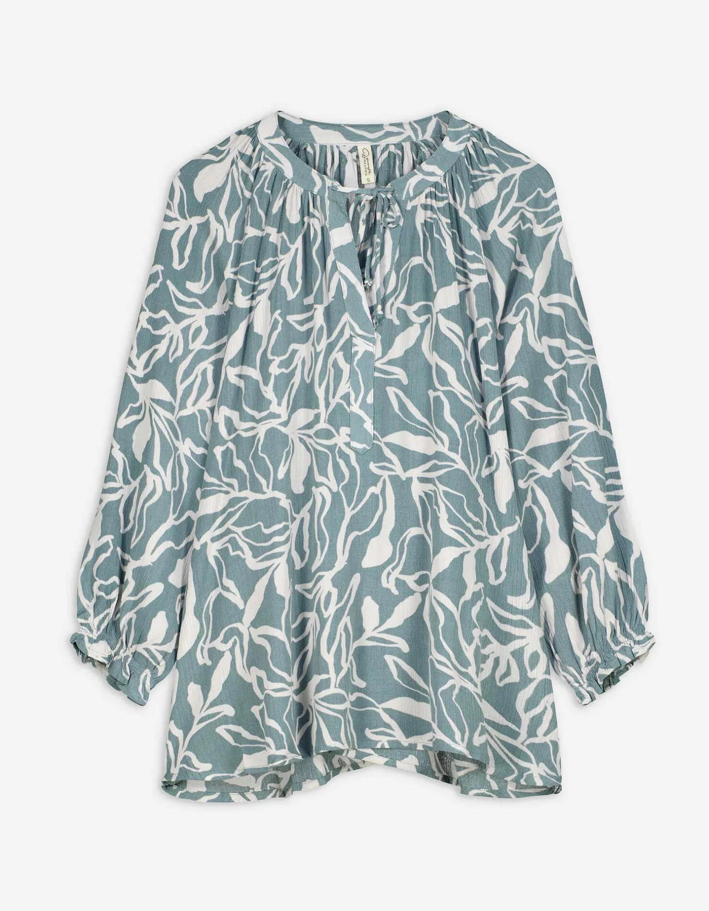 Blouse - Print all-over - lichtgroen