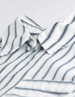 Blouse - Strepen - donkerblauw