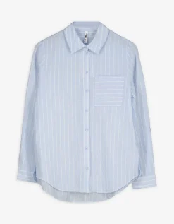 Blouse - Strepen - lichtblauw