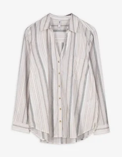 Blouse - Strepen - wit