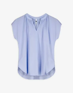 Blouse - V-hals - lichtblauw