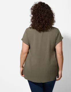 Blouse - Viscose - donkergroen