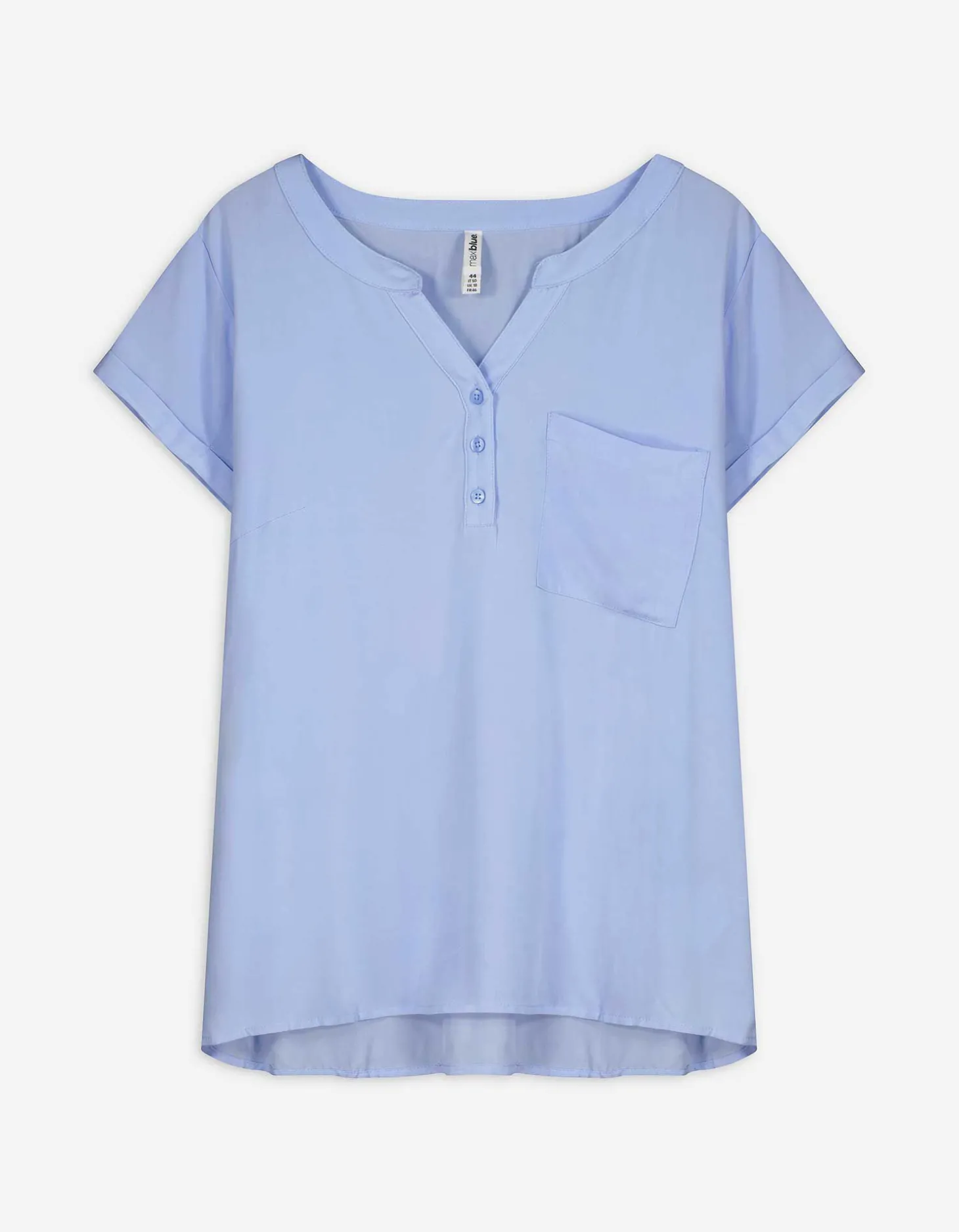Blouse - Viscose - lichtblauw