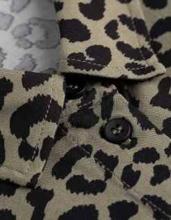 Blousejurk - Luipaardprint - groen