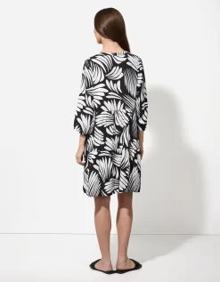 Blousejurk - Motief all-over - zwart