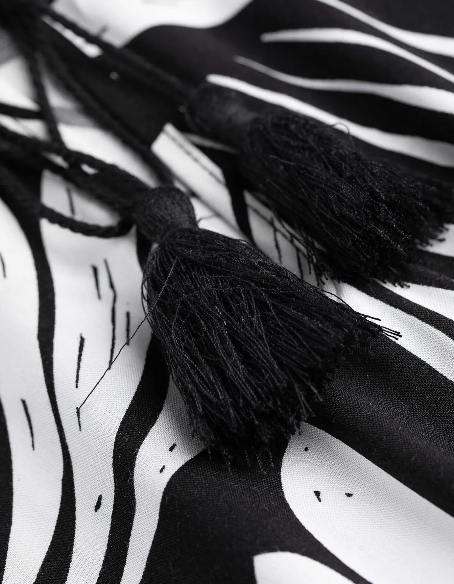 Blousejurk - Motief all-over - zwart