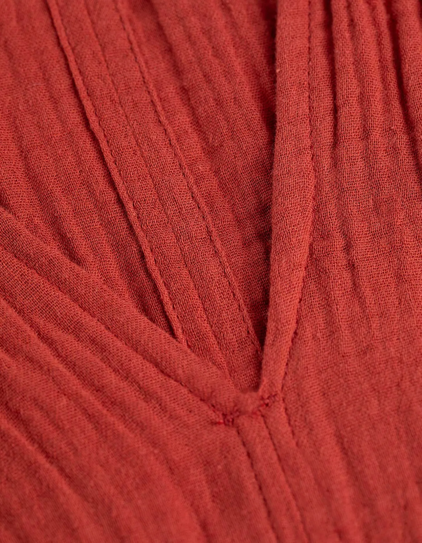 Blousejurk - Mousseline - donkerrood